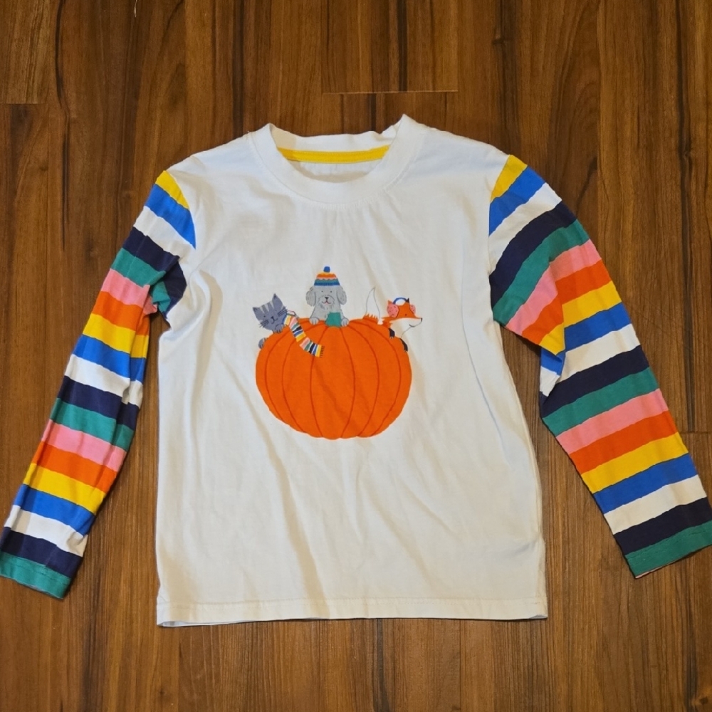 Colorful Striped Kids Shirt 7Y